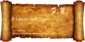 Fidesz Múzsa névjegykártya